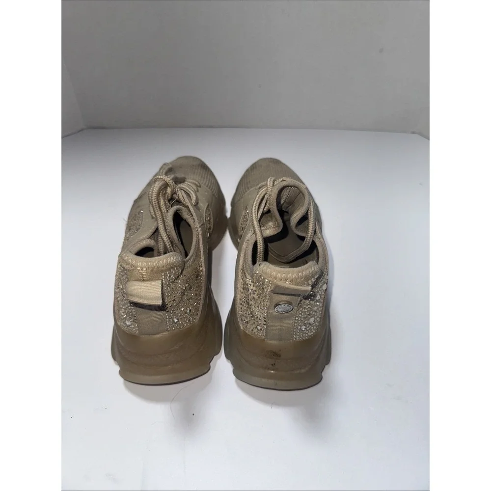 Steve Madden Women Suze 7.5 Tan Sneakers